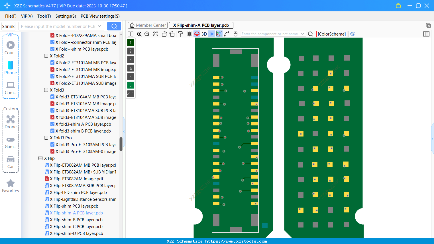 VIVO X Flip-shim-A PCB Layer